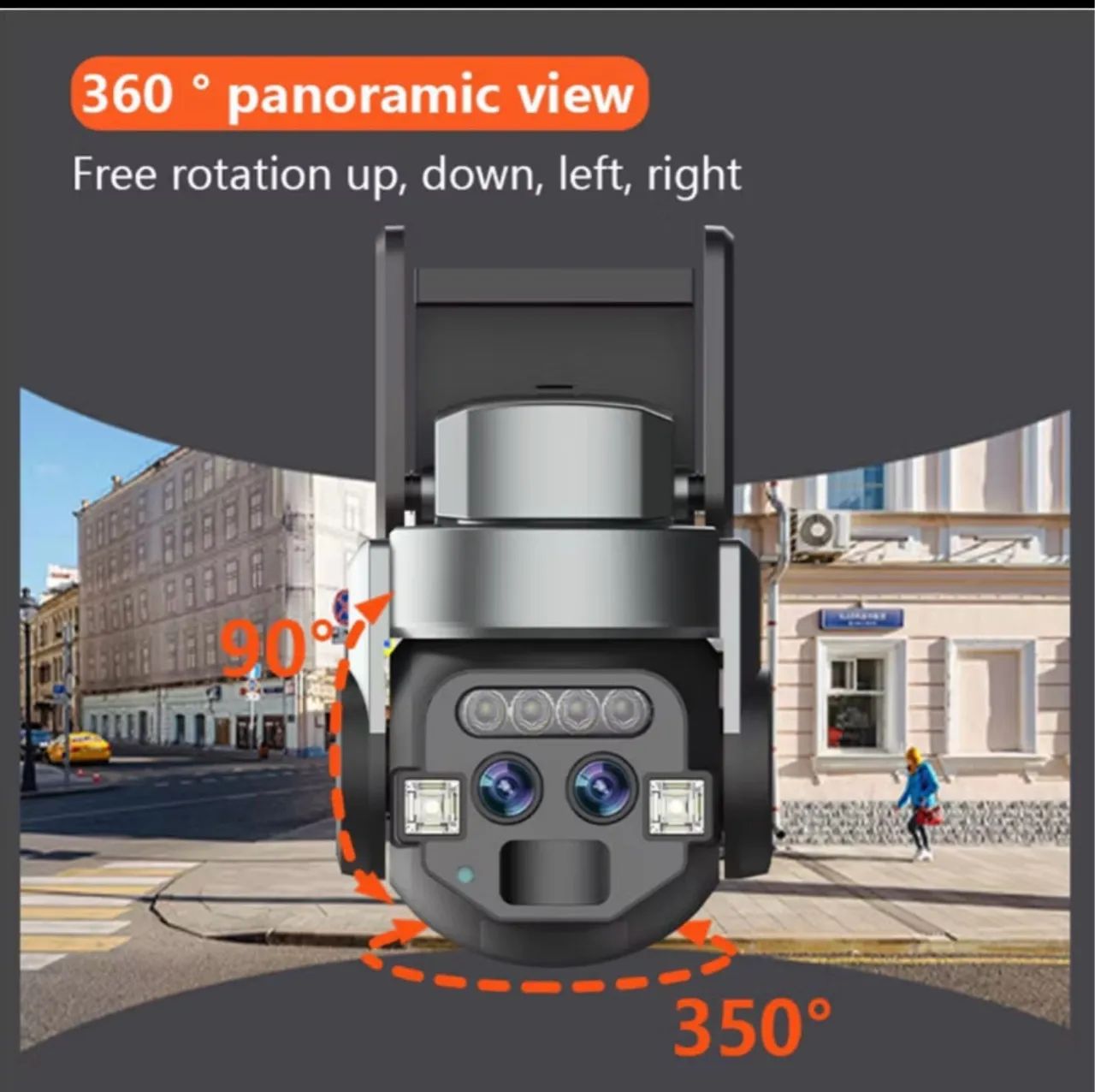 Câmera De Segurança Ip Ca210 Visão Noturna Cores Lente Dupla IP67 - Foto 3