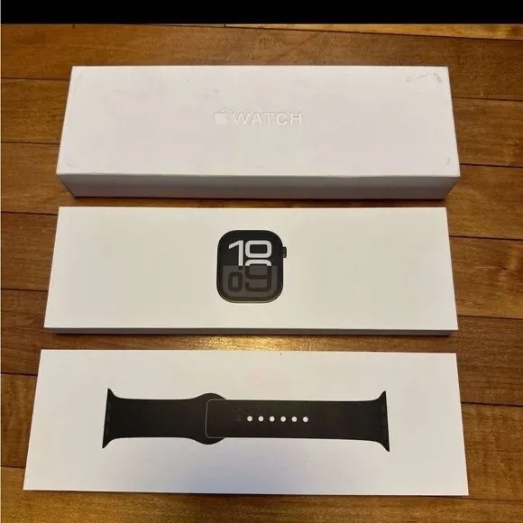 Apple Watch Series 10 GPS, caixa Jet Black, 42mm (novo, lacrado)