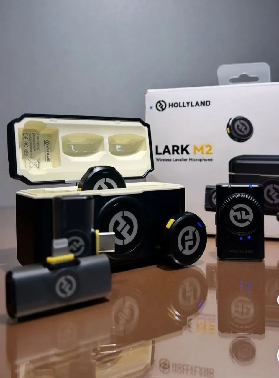 Microfone Hollyland Lark M2 Original Combo completo O queridinho dos influences