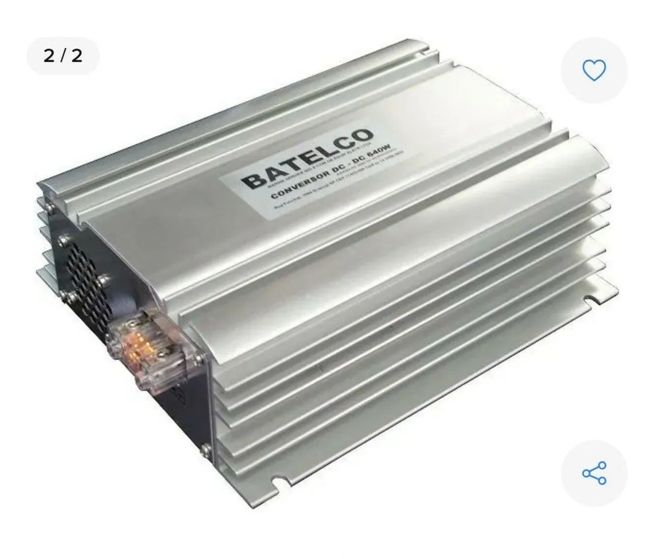 Conversor DC-DC chaveado.24-12. Volts. BATELCO 
