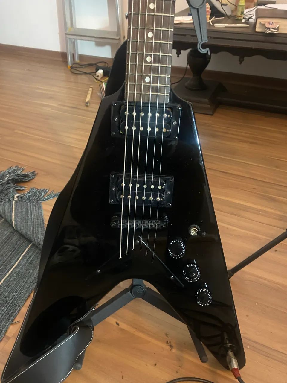 Guitarra Dean DX Black (raridade) - Instrumentos musicais - Bairu, Juiz ...