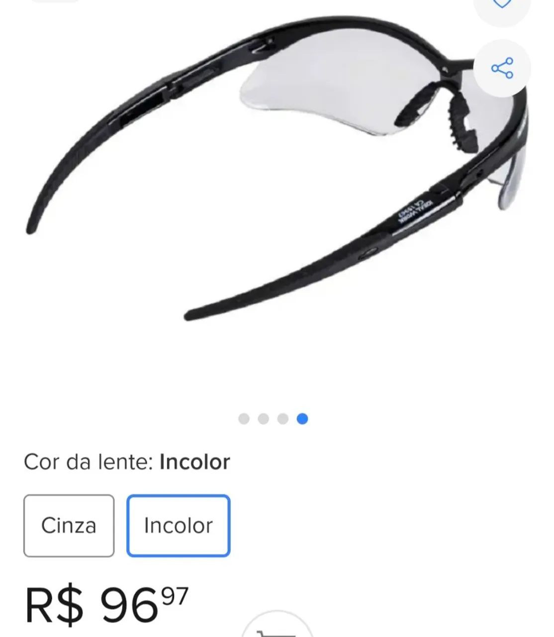 Óculos de Segurança Nemesis importado Tijuca RJ - Foto 5