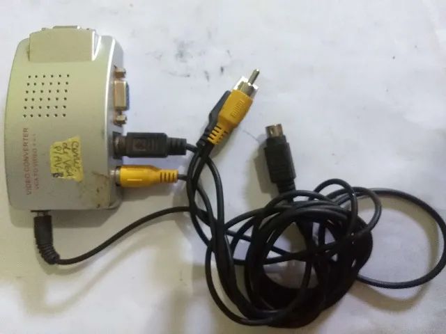 conversor antigo de vga pra av(rca) igual nas fotos aceito cartão-pix leia todo o anuncio - Foto 2