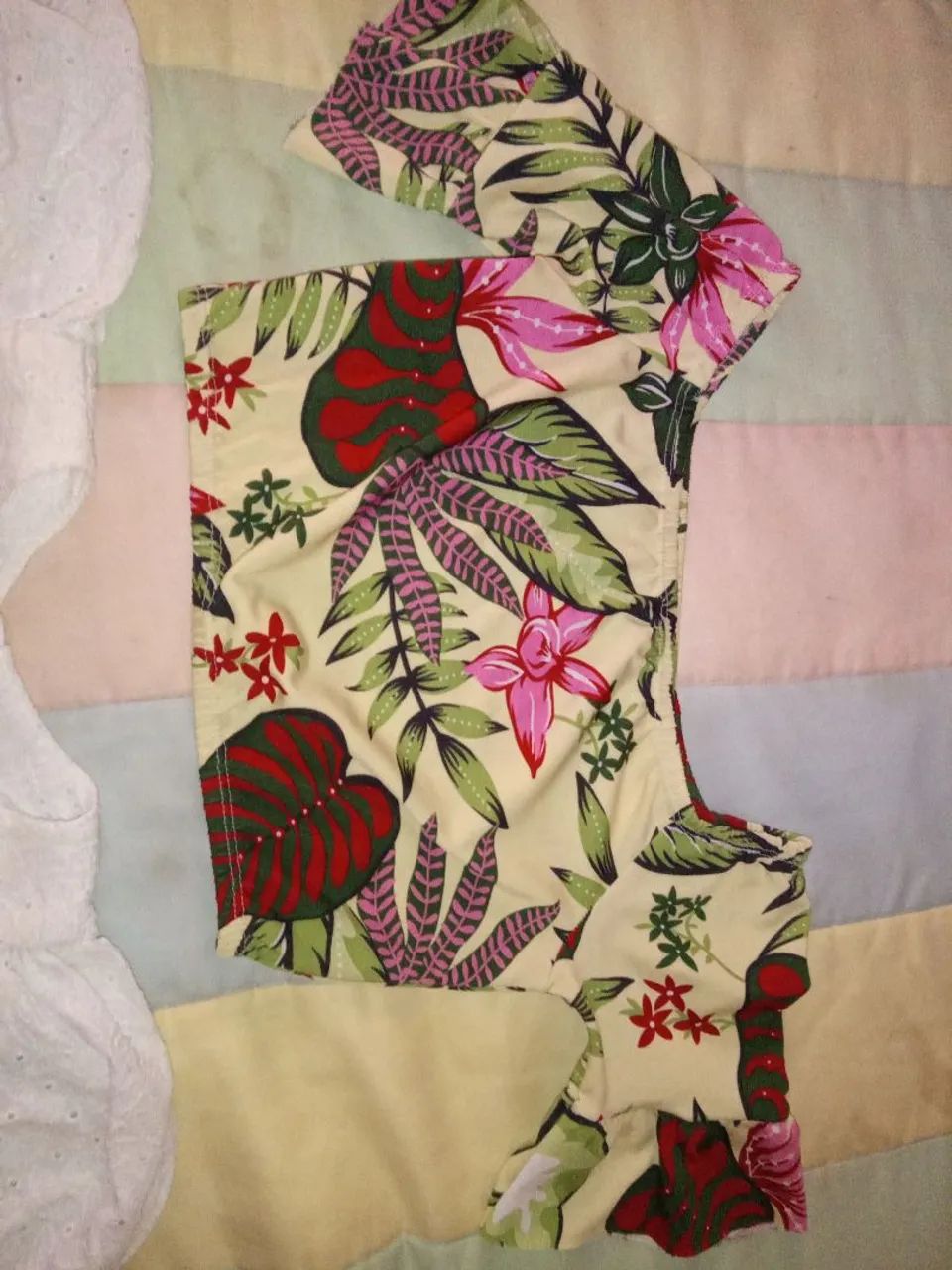 Crooped estampado para menina - Tamanho 10
