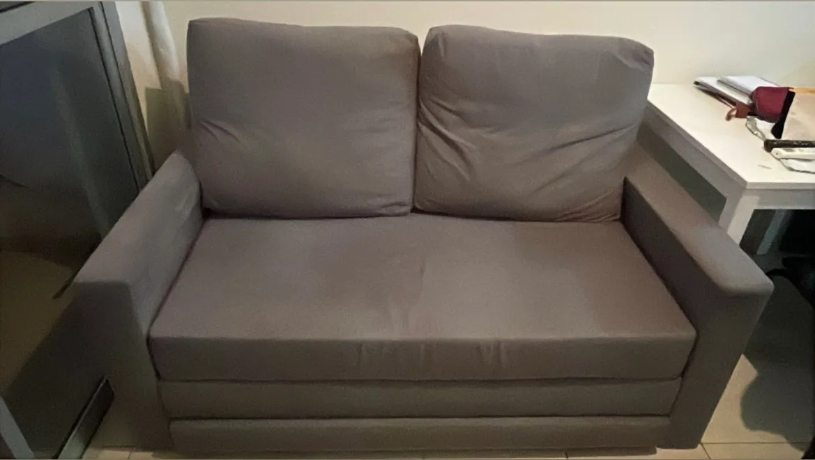 Sofá cama cinza perfeito estado, pouco uso