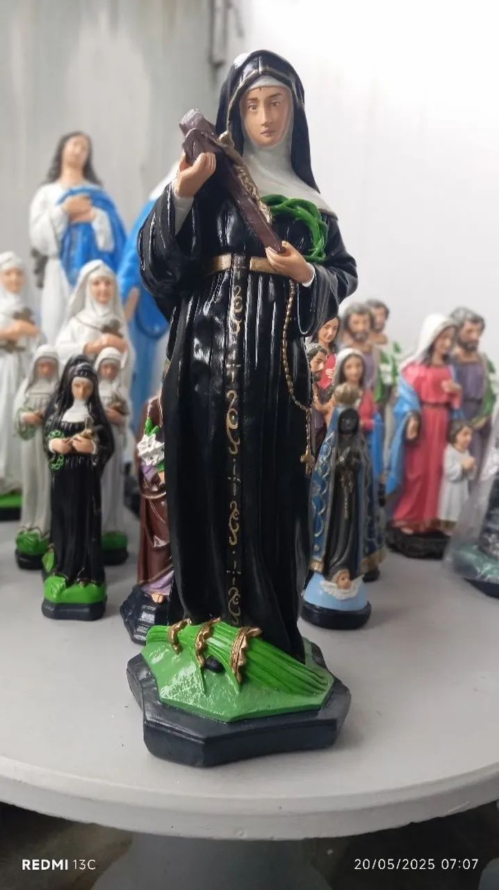 Imagem santa Rita 60 cm - Decore seu espaço! - Foto 2