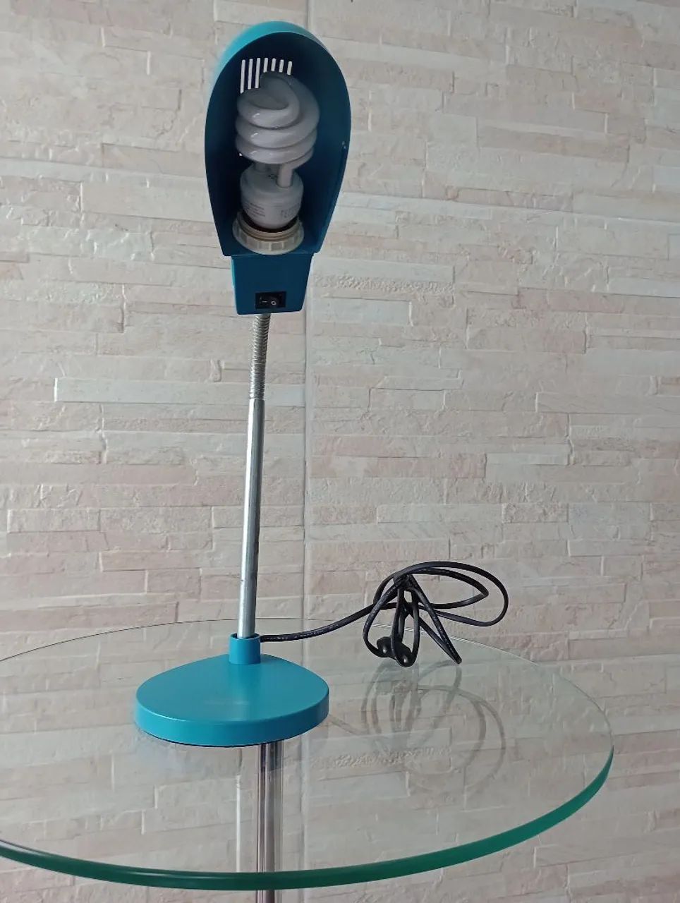 Luminária de Mesa Azul