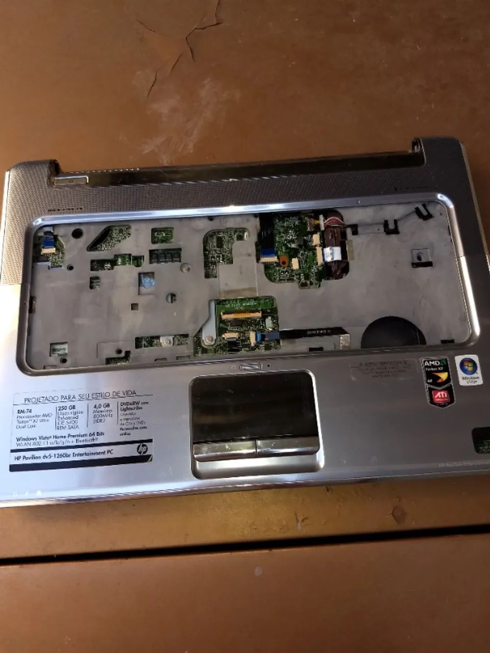 carcaça notebook HP  pavilion dv5 1260br