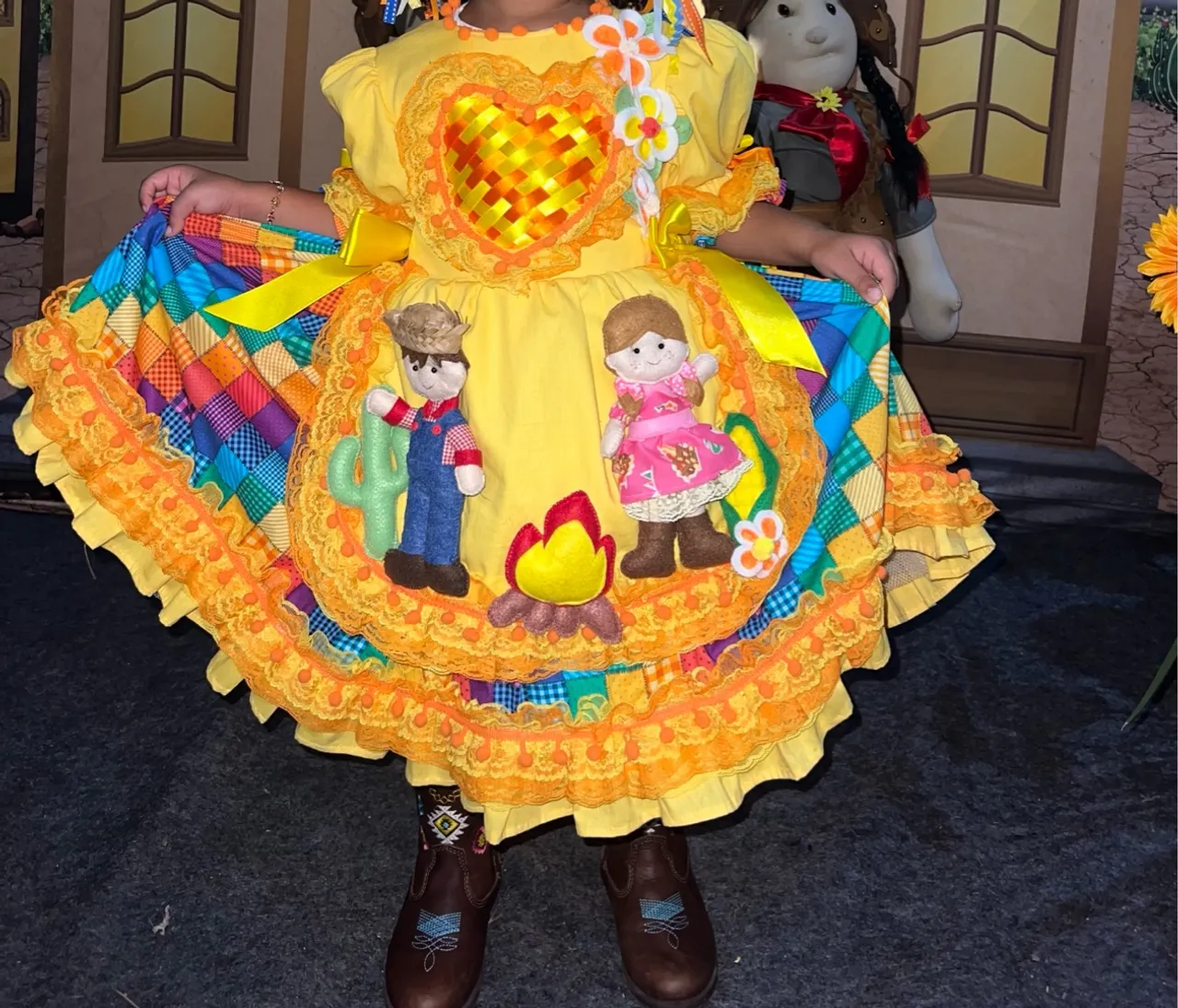 Vestido Festa Junina Infantil