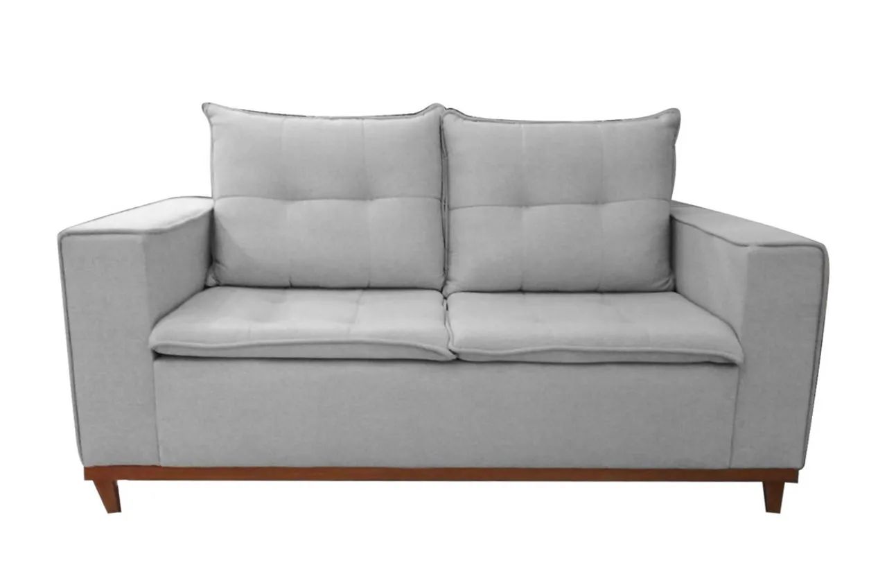 Sofá Living 180CM Linho e Molas Bonnel r64