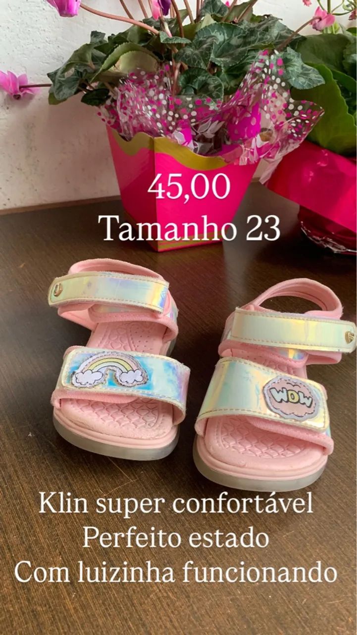 Sandália Infantil Klin Tamanho 23
