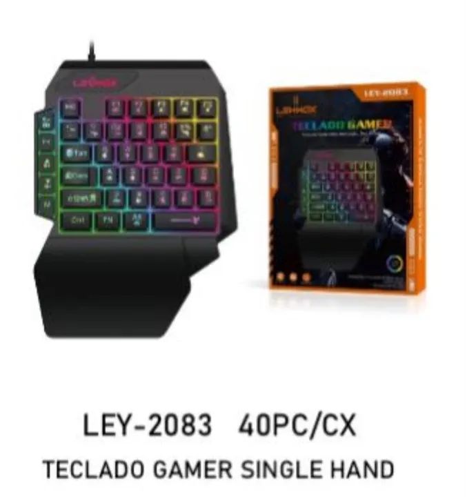 Teclado Gamer Single Hand USB 40 teclas