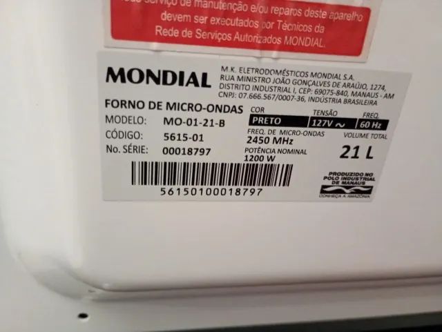 Microondas Mondial 21L - Foto 2
