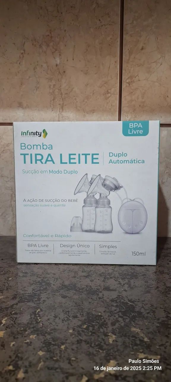 Bomba Tira Leite Dupla Automática Infinity