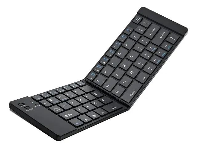 Mini Teclado Dobrável de Bolso Para Celular Tablet e Notebook  com Ç Preto