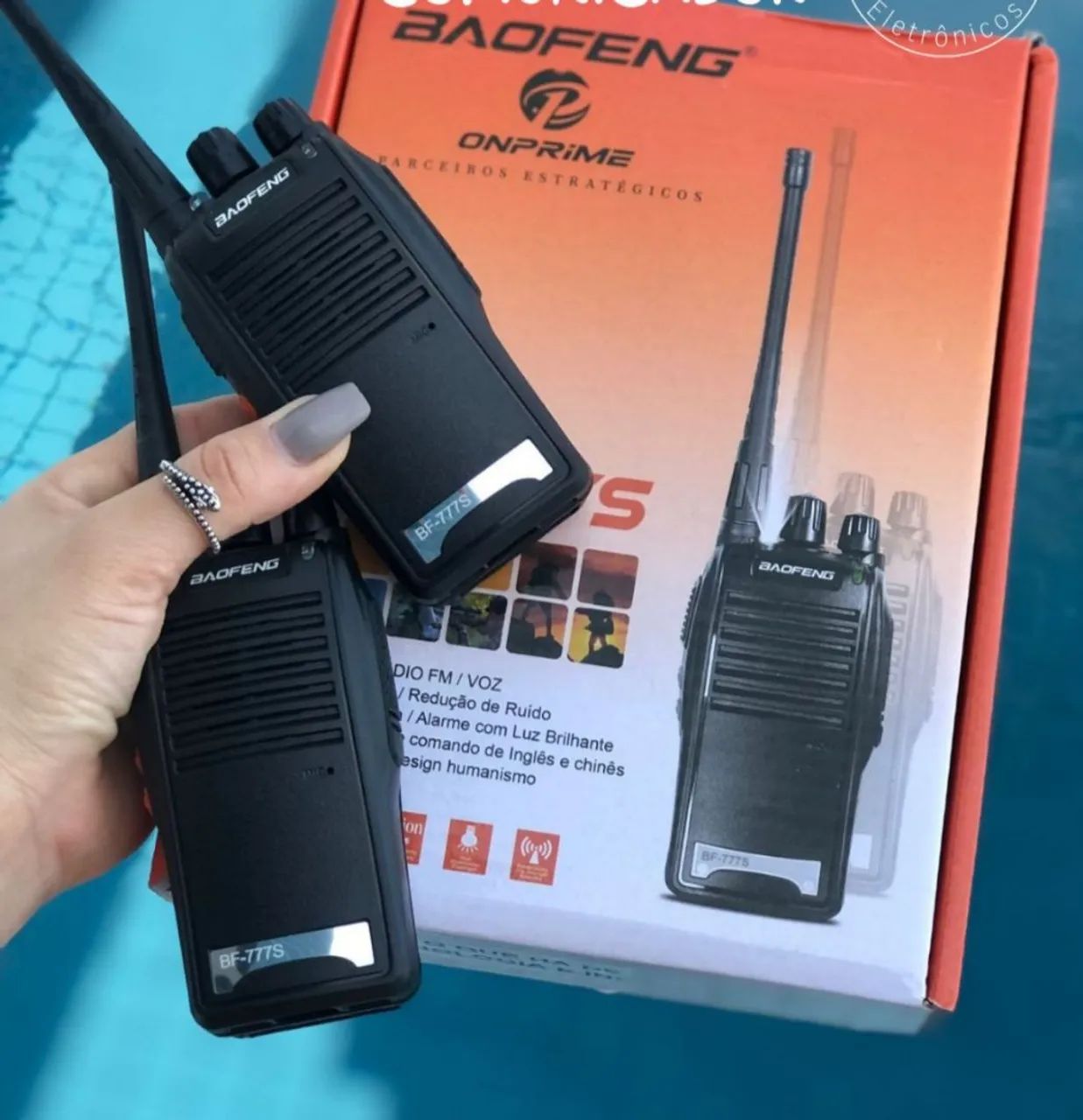 Rádio comunicador Walker talk baofeng 777s