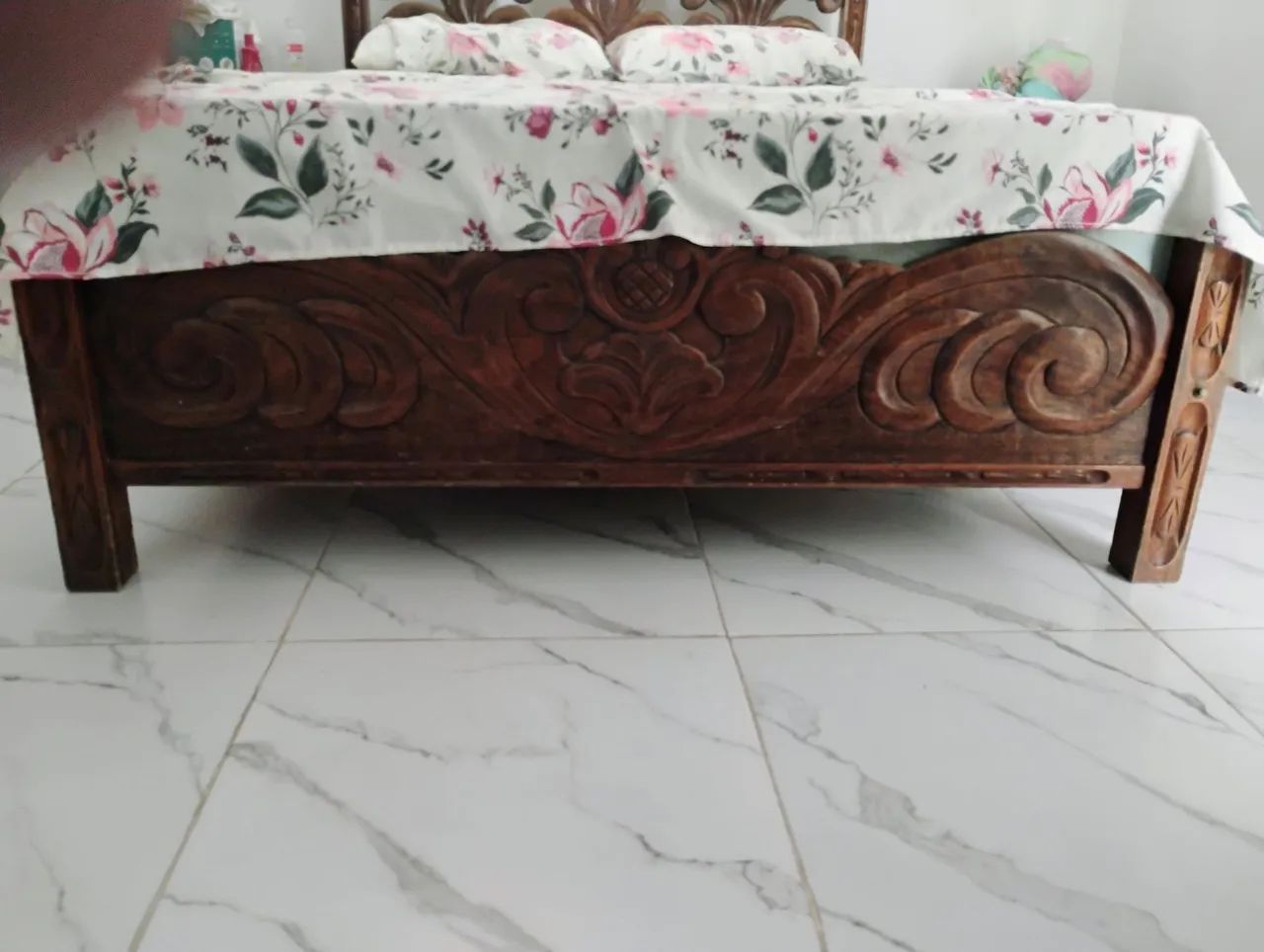 Cama em Madeira Maciça - Detalhes Rústicos - Foto 3