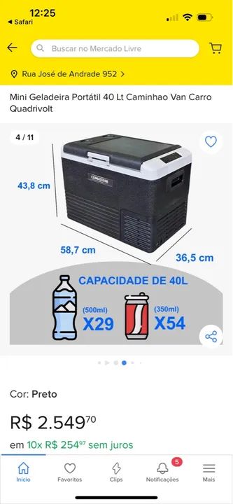 Geladeira Climatizar Portátil 40L - Foto 5