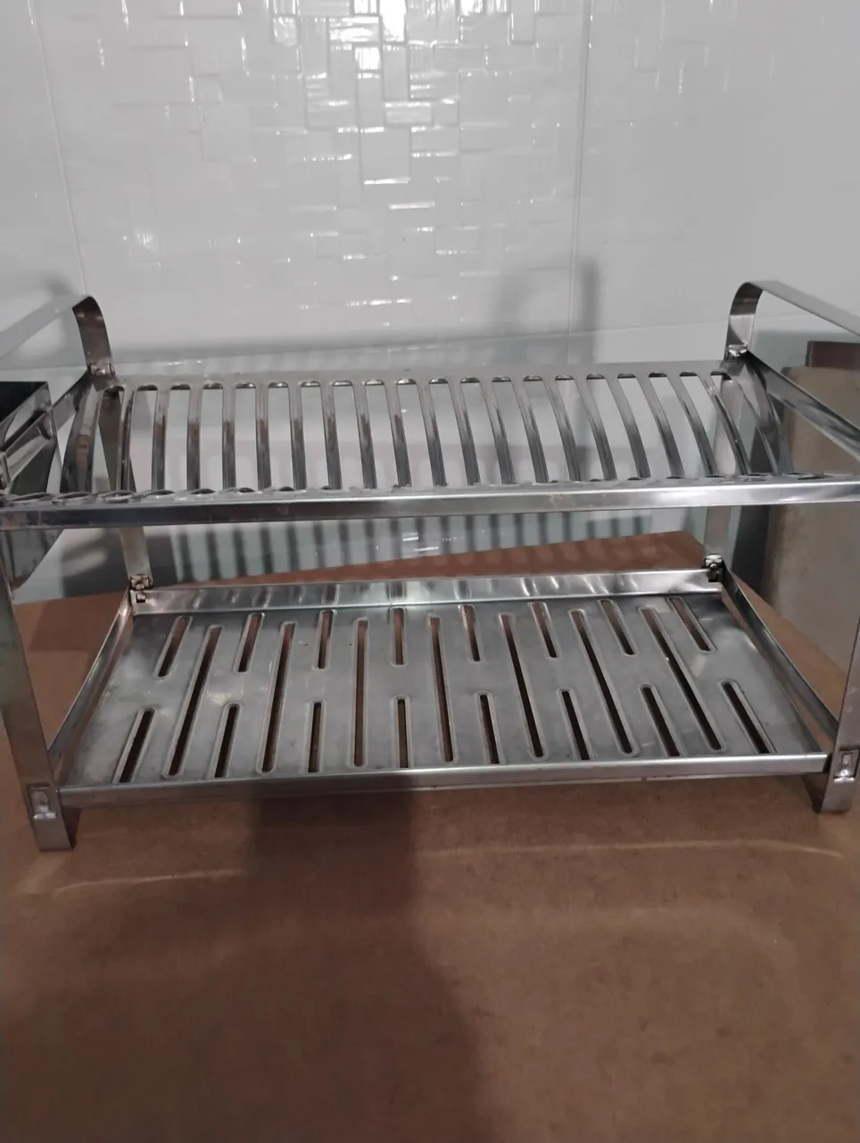 Escorredor de Louças Inox 2 Andares Semi-novo