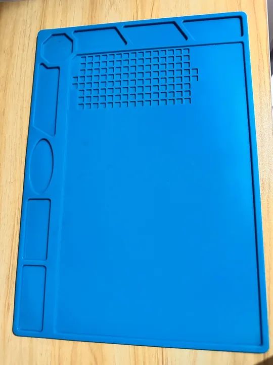 Tapete de Silicone para Reparo de Celular - Manta Antiestática Silicone - 32cm x 23cm