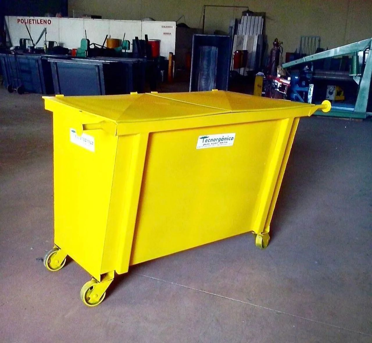 Lixeira contener basculante 1200lts  - Foto 3