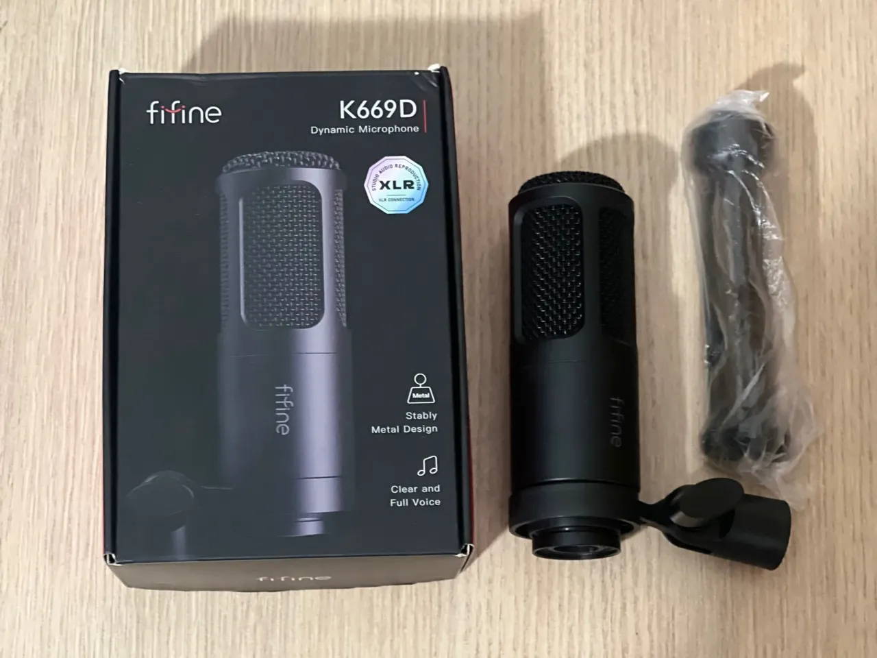 Microfone Fifine K669D - Profissional XLR