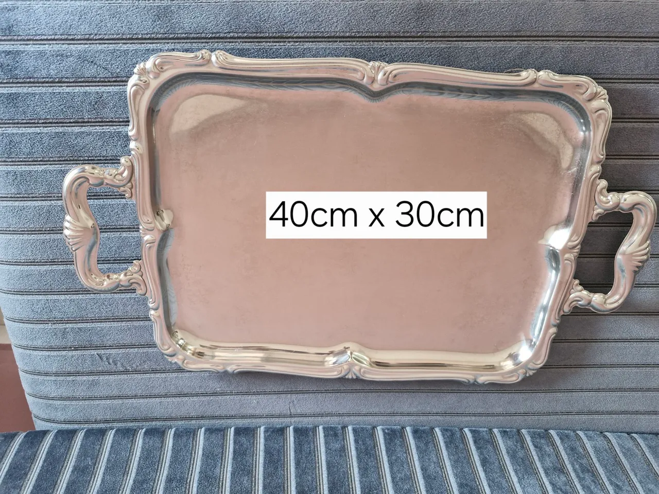 Bandejas de inox 40cm x 30cm