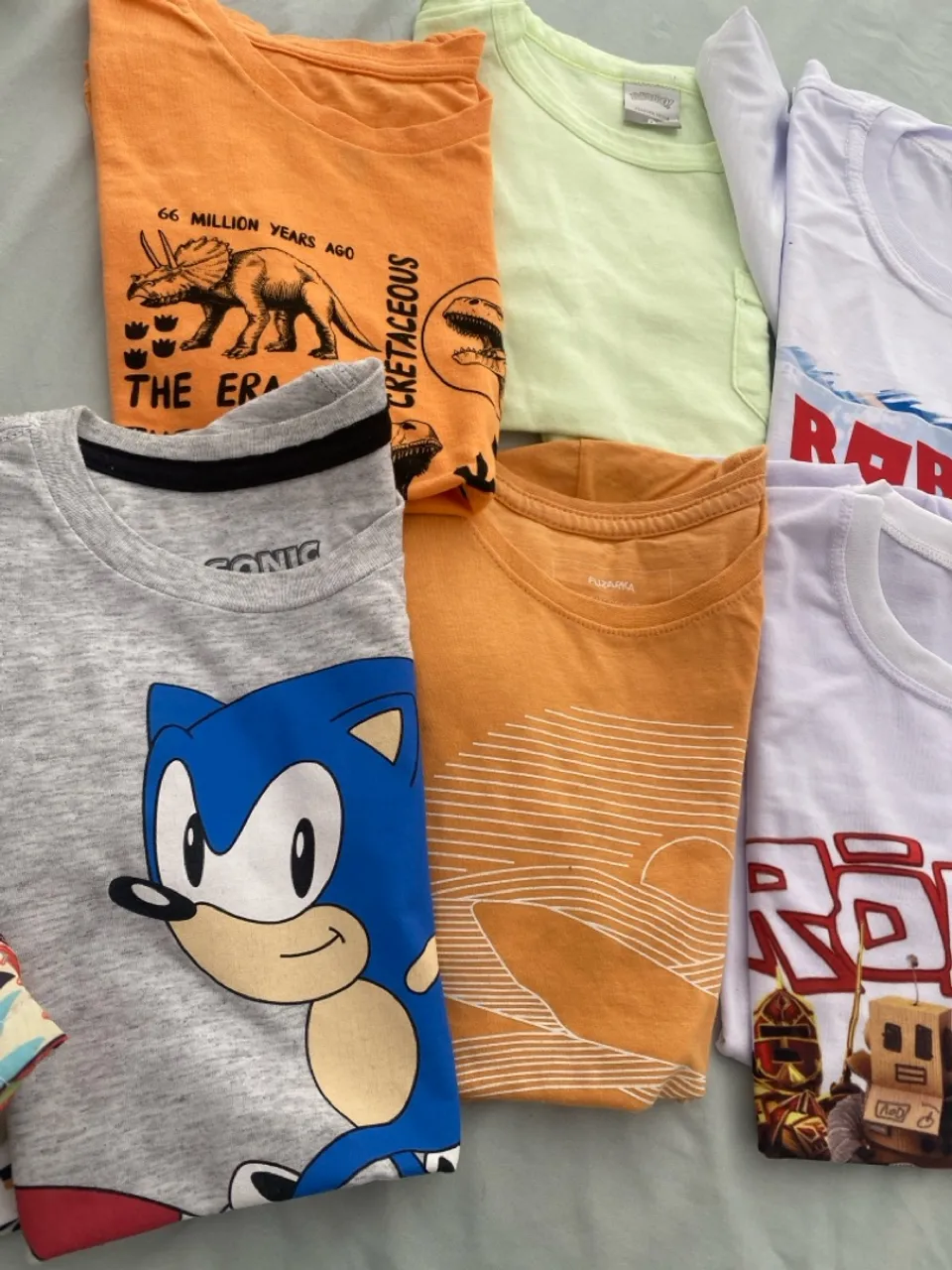 Lotes de camisetas infantis