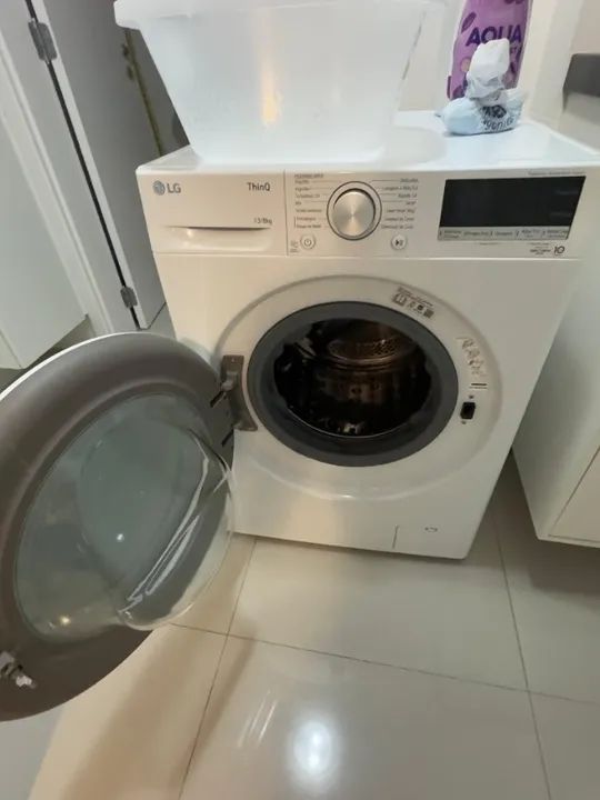 Lavadora Smart LG VC4 13kg Branco com Inteligência Artificial AIDD? - FV5013WC4 - 220v - Foto 3