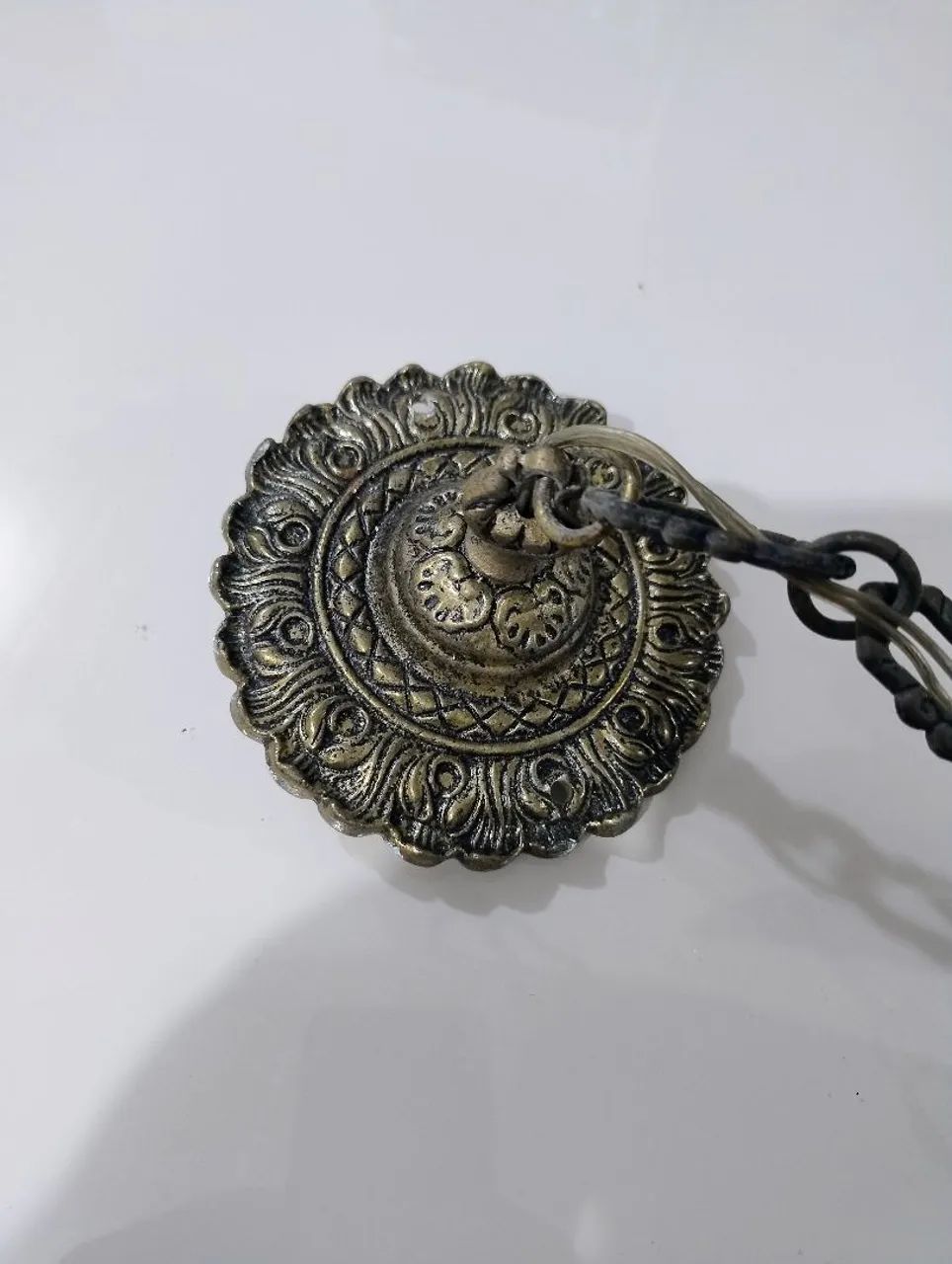 Lustres antiguidade com 3 cúpulas e um pêndulo  - Foto 6