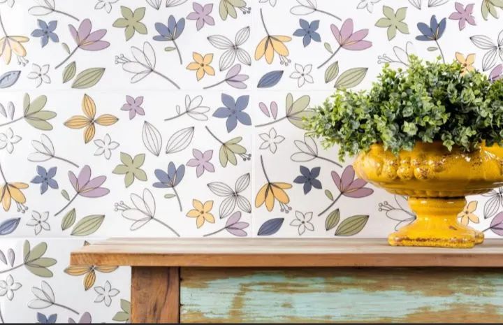 Revestimento Cerâmico Floral Em Alto Relevo  - Foto 4