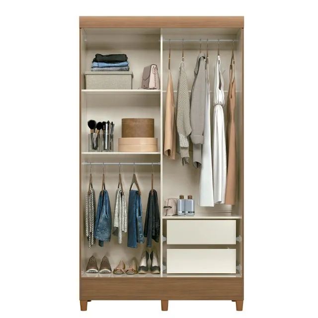  Guarda Roupa 2 Portas 2 Gavetas Novo varios modelos - Foto 2