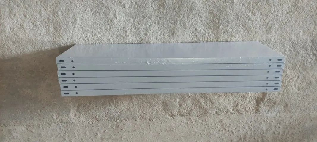 Estante Prateleira aço 1.98 X 30cm nova com 6 bandejas - Foto 5