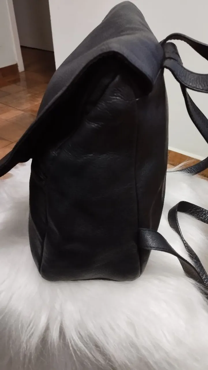 Mochila feminina couro legítimo kalline