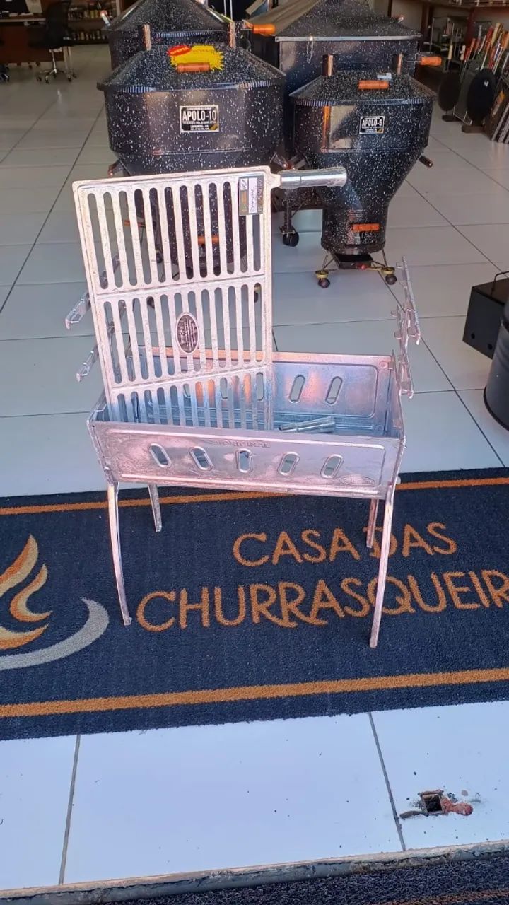 Churrasqueira Delumins Alumínio - Grande e Alta - Casa das Churrasqueiras - Foto 3