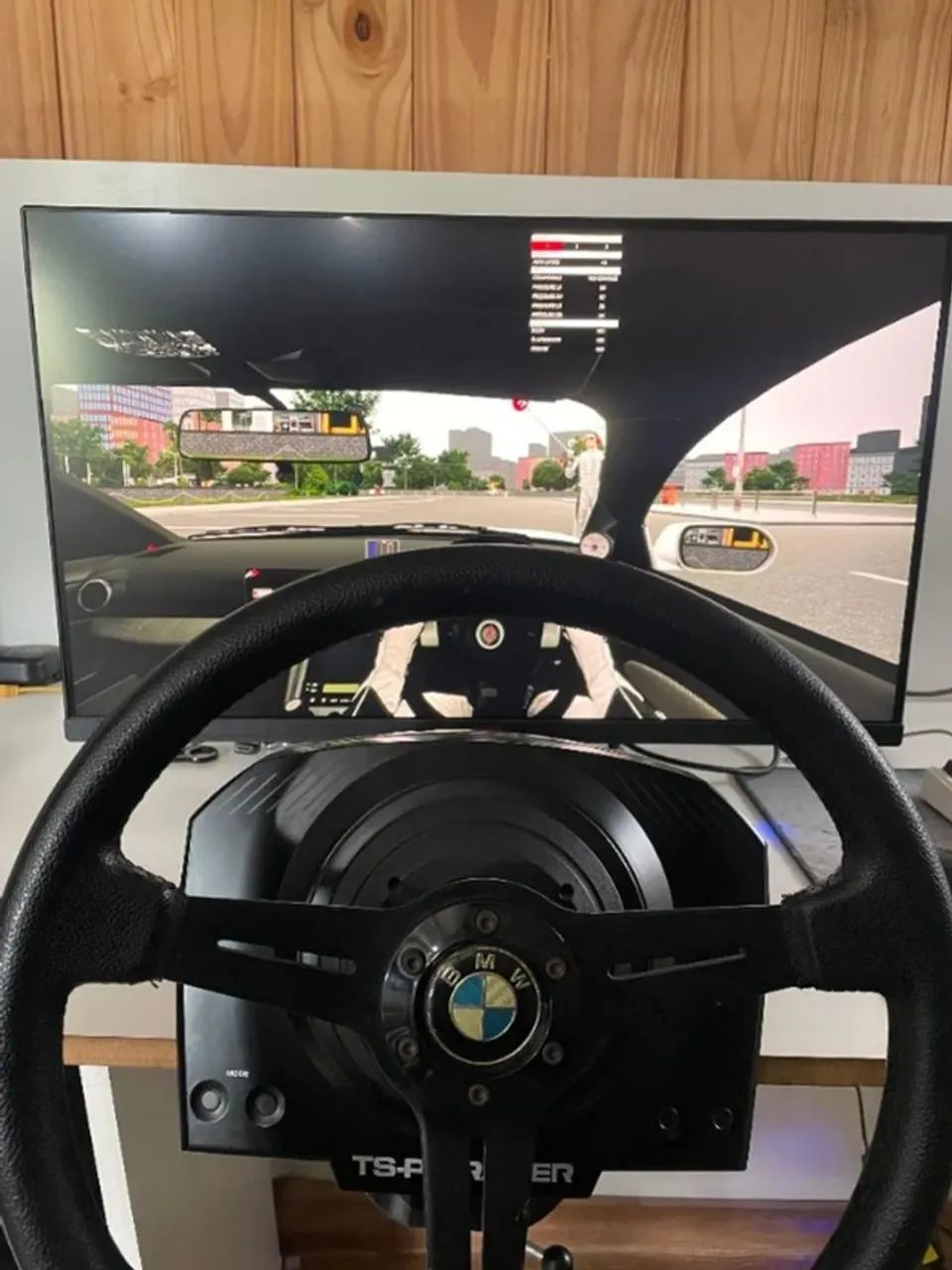 Aro redondo drift 36cm com adaptador para base thrustmaster 