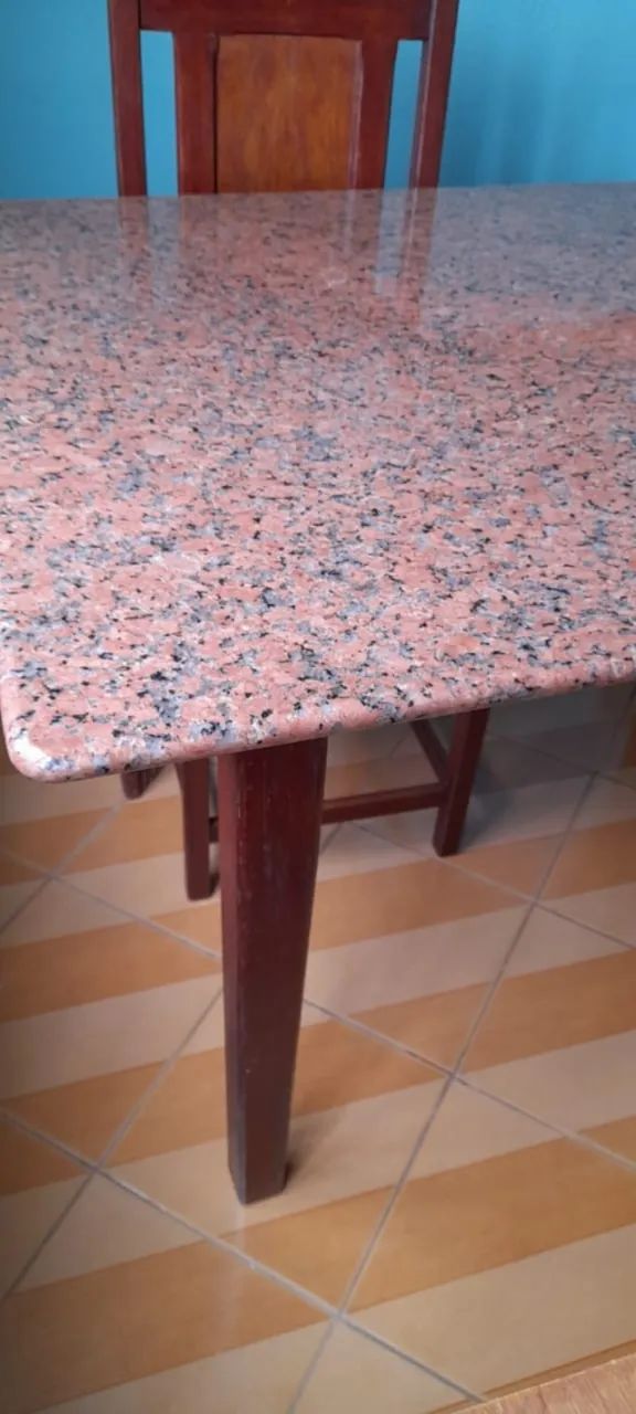 Mesa granito com 4 cadeiras64231834787330122