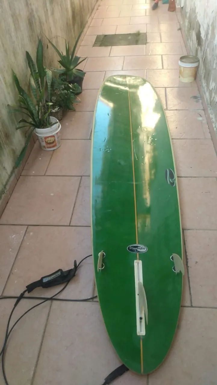Prancha longbord 9"com capa  e kinhas e laches - Foto 2