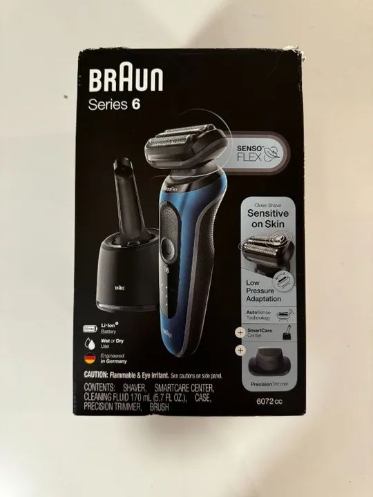 Barbeador Eletrico Braun Séries 6 6072cc - Kit Completo