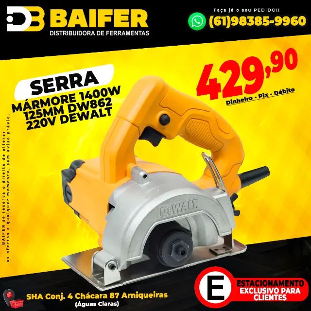 Serra Mármore 1400w 125mm Dw862 220v Dewalt