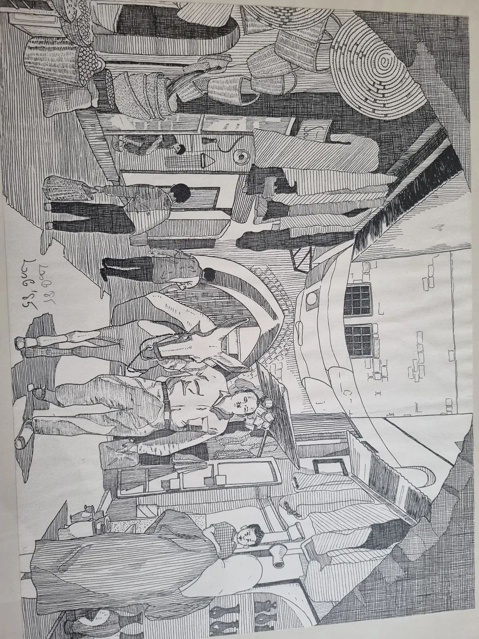 Quadro pintura nanquim - Foto 3
