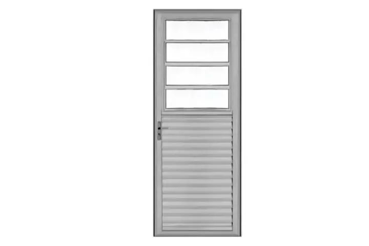 porta de aluminio pagameto na entrega 210x80 brilhante - Foto 4