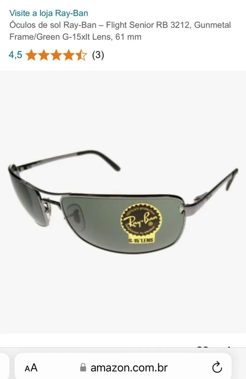 Óculos de Sol Ray-Ban Flight Sênior  - Foto 2