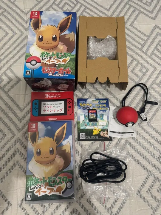 Pokemon Lets Go Eevee bundle pokeball plus japones