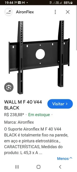 Suporte de tv marca airon flex - Foto 2