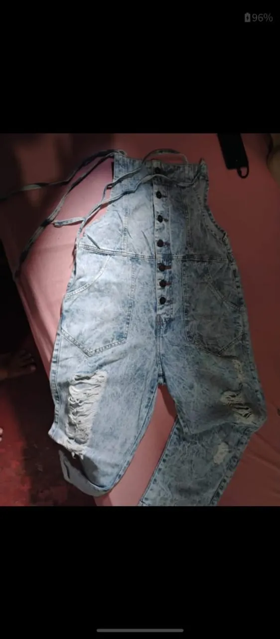 Macacão Jeans Feminino