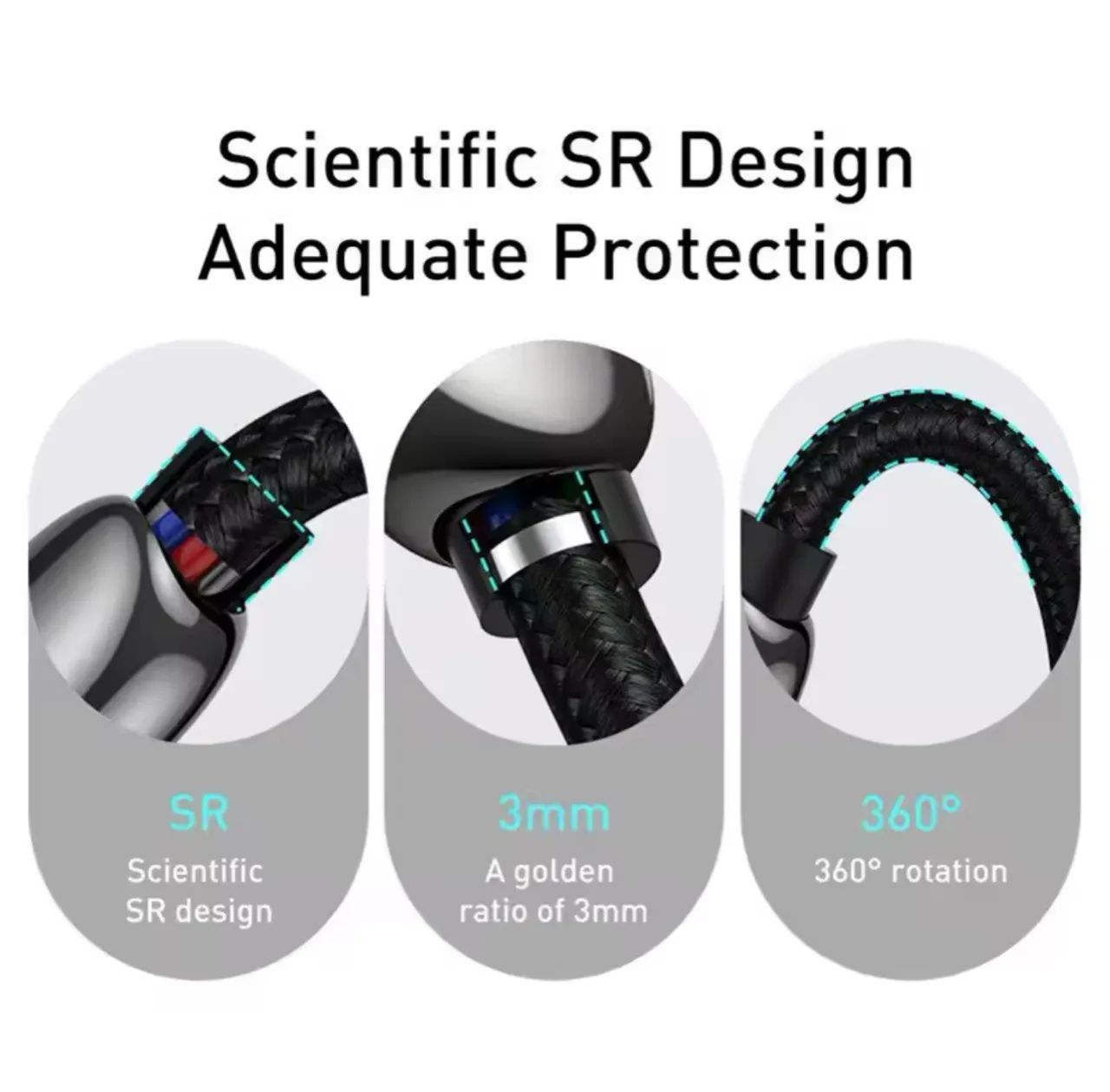 Cabo Baseus Ultra rápido com display Digital USB-C - Foto 5