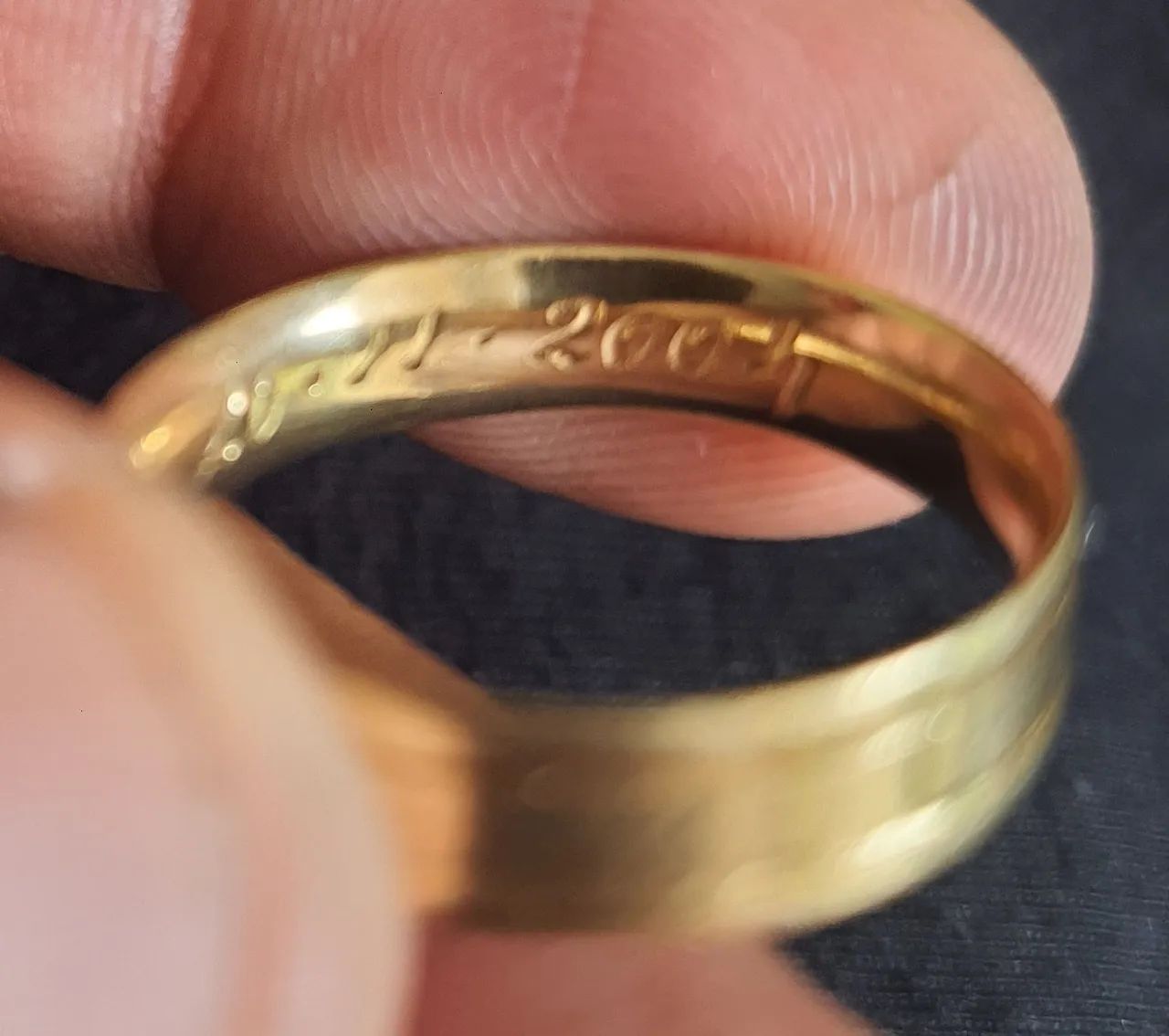 Aliança ouro 18k 6.5 gramas  - Foto 5