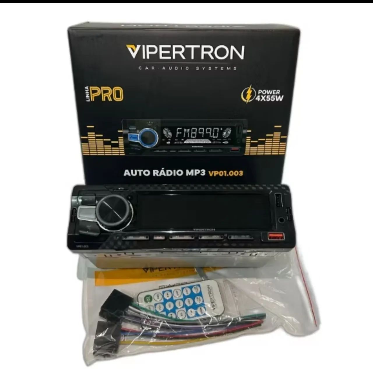 Auto Rádio MP3 Vipertron VP01.003 - Novo