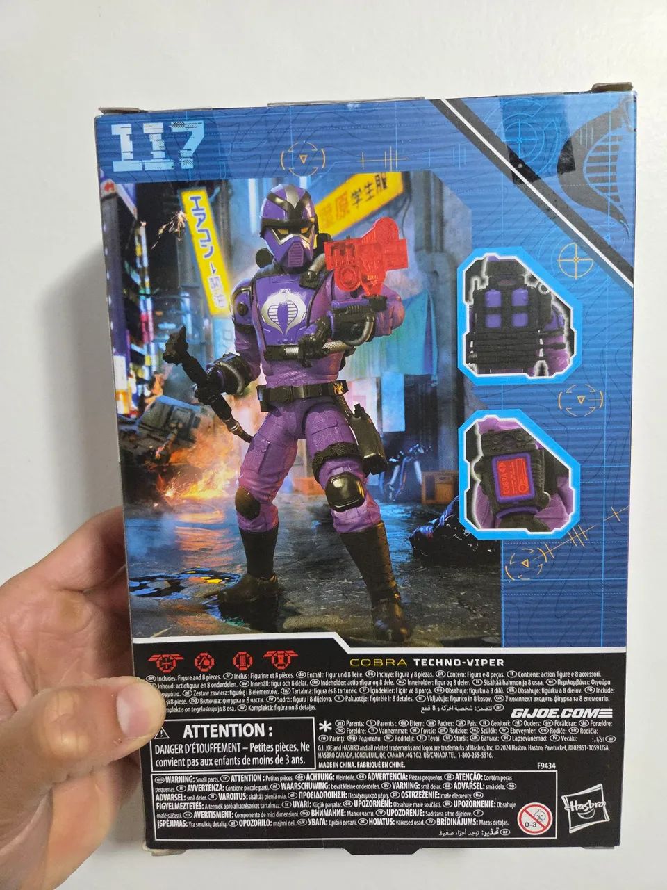 Figura de acción G.I. Joe Classified Series Techno-Viper #117